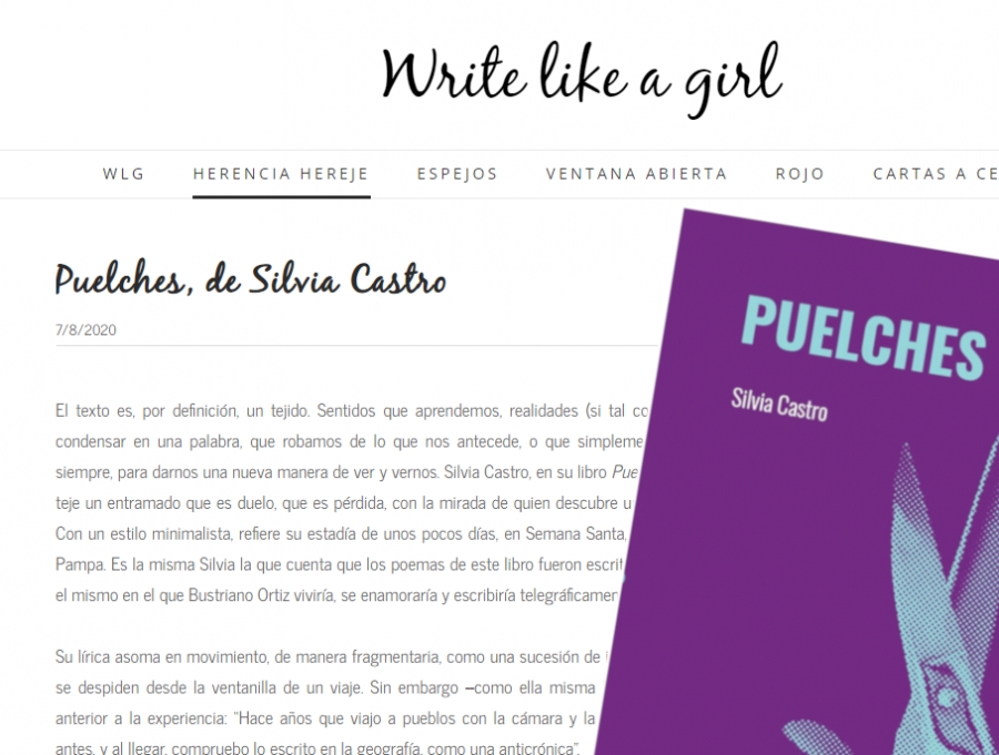 Reseña del poemario "Puelches" de Silvia Castro