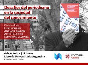 Presentan «Desafíos del periodismo en la sociedad del conocimiento» en Buenos Aires